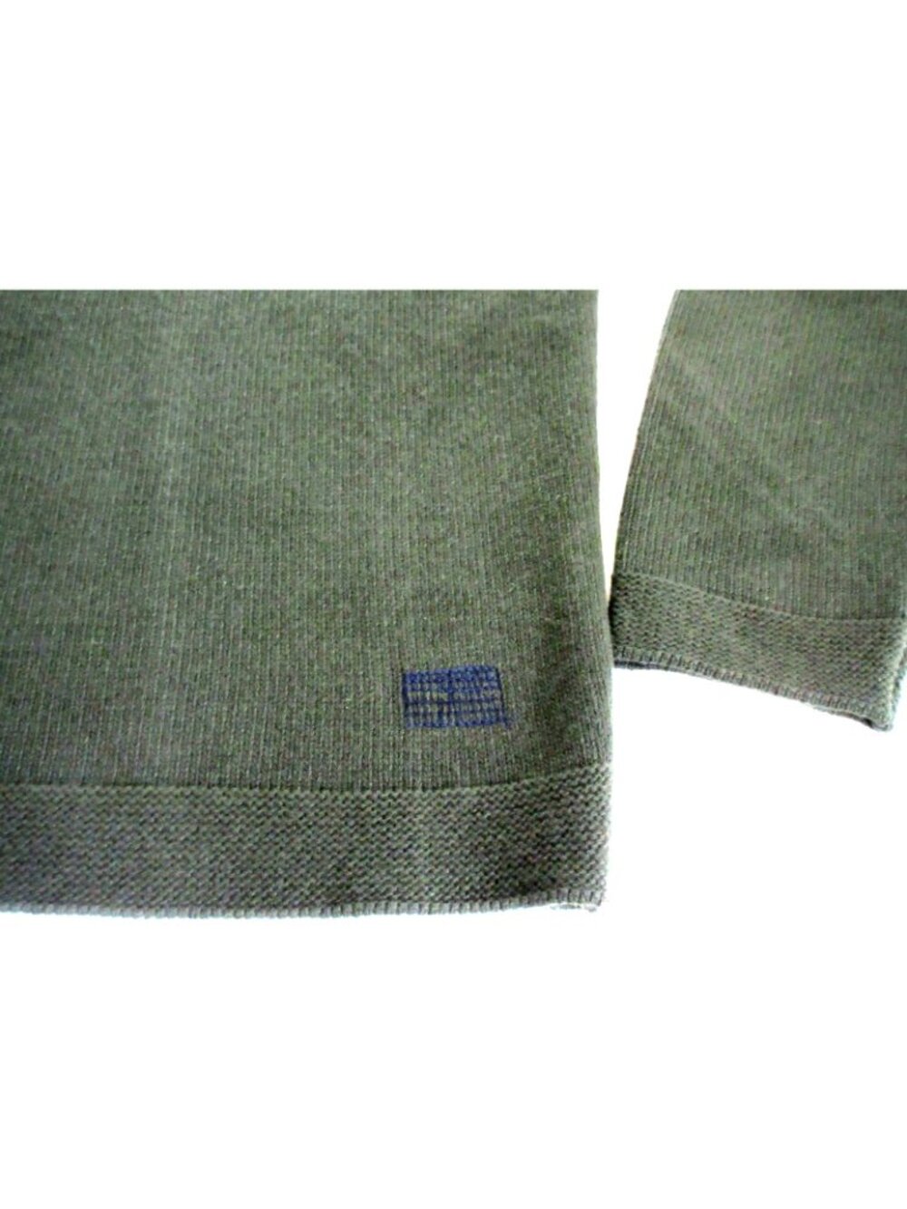 OOBE Brand Men's Heron V Neck Virgin Wool Sweater Fern Green Cozy Ships Free - Picture 5 of 10